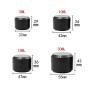 6Pcs Black Plastic Cosmetic Cream Bottles Empty Refillable Makeup Sample Nail Powder Facial Cream Eye Cream Storage Container Vial Pot Jars(15g/0.5oz)