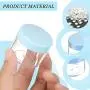 20 Pieces Round Pot Jars Plastic Cosmetic Containers Set with Lid for Liquid Creams Sample, 20 ml/ 0.7 oz (Blue Lid) 20 Pieces Round Pot Jars Plastic Cosmetic Containers Set with Lid for Liquid Creams Sample, 20 ml/ 0.7 oz (Blue Lid)