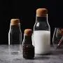 Bouteille en verre résistante à la chaleur pour stockage lait jus café épices sucre thé café bouchon en liège pot en verre Bouteille en verre résistante à la chaleur pour stockage lait jus café épices sucre thé café bouchon en liège pot en verre