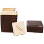 6x Wood Tea Cans Handmade Kung Fu Tea Caddy Box Portable Travel Tea Storage Sealed Jar for Candy Nut Coffee Bean Powder Box