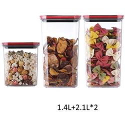 Plastic Sealed Jars, Moisture-Proof Kitchen Food Containers, Storage Coffee Beans/Pasta/Cereal/Oatmeal