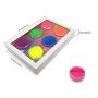 Neon Pigment Eyeshadow Powder,FindinBeauty UV Glow Blacklight 6 Mixed Bright True Colors Eye Shadow Pigments Fluorescent Matte Mica Dye Colorant Neon Makeup Set (6NE)