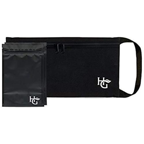 Herb Guard Premium Smell Proof Bag (11x6 inches, Holds 2 Ounces) - Comes with 2 Resealable Travel Bags to Store Herbs & Consumable Goods and Keep Them Fresh for Months.