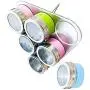 6pcs Seasoning Jar Stainless Steel Seasoning Jar Colorful Visual Seasoning Jar Condiment bottles 6pcs Seasoning Jar Stainless Steel Seasoning Jar Colorful Visual Seasoning Jar Condiment bottles