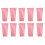 24Pcs 5ml/0.2oz Mini Portable Plastic Hose with Screw Lid Refillable Squeeze Bottle Soft Tube Cosmetic Container Vials Makeup Dispening Tool Holder for Facial Cleanser Toothpaste Hand Cream (Pink)