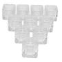 RONRONS 20 Pack Empty Plastic Cosmetic Samples Containers, 5g Clear Container Jar with Screw Lid