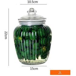 Kitchen Food Storage Jar Airtight Food Storage Spice/Storage Jar 4 Apple Shape Glass Spice Bottles With Transparent Glass Lids Airtight Food Storage Spice Container Set 2L