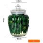 Kitchen Food Storage Jar Airtight Food Storage Spice/Storage Jar 4 Apple Shape Glass Spice Bottles With Transparent Glass Lids Airtight Food Storage Spice Container Set 2L