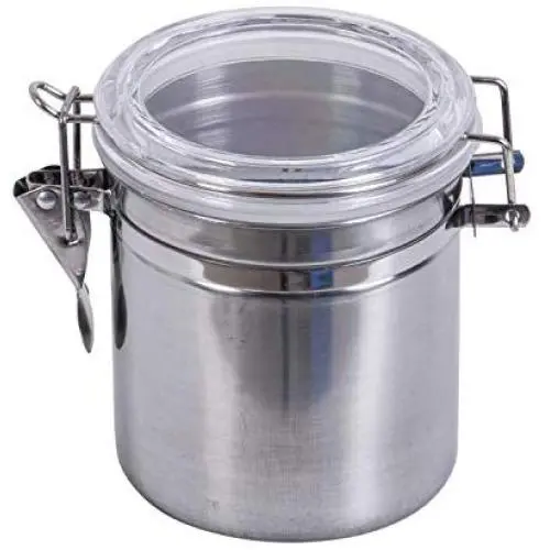Conteneur de stockage en acier inoxydable hermétique pour café, farine, sucre, thé, grand format. Conteneur de stockage en acier inoxydable hermétique pour café, farine, sucre, thé, grand format.