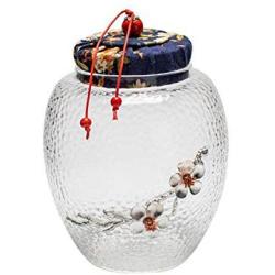 Spice jars, jars, crystal glass, candy jars, lids, candy, storage jars, flower tea jars, plum blossoms,Ceramic Mini Tea Cans,Awakening tea Cans