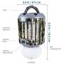 YUNLIGHTS Bug Zapper Light, 2 in 1 Portable LED Mosquito Killer Lamp Rechargeable Killer Lights, IPX6 Waterproof Mosquito Zapper Indoor & Outdoor for Patio, Porch, Home, Camping, Hiking, Tent