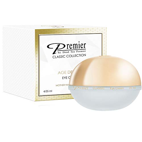 Premier Dead Sea Classic Eye Cream Hypoallergenic, Age defying, Helps minimize wrinkles, Dark circles, Sagging skin, Reduce bags, vitamin A & E, hyaluronic acid 1.2 fl oz
