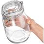 Sealed jar glass Transparent Moisture proof Household Glass bottle storage jar Storage tank Storage bottle Multiple sizes (Size : 750ml)