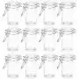 Round Cylinder Apothecary Glass jar with locking lid clamp closure (24) Round Cylinder Apothecary Glass jar with locking lid clamp closure (24)