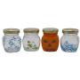 U-Pack 2oz Glass Jar With Gold Lid For Honey Jam Spice pack of 24 sets