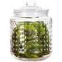 WH- Küche Transparente Bleifreie Glasbehälter für Aufbewahrung, Tank zur Aufbewahrung von Cerealien, klassifizierte Marmeladenbehälter, Jar für Kaffeebeeren (Farbe: Style 2, Größe: 700 ml)