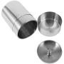 Tea Storage Containers,Stainless Steel Mini Tea Tins Box Coffee Sugar Food Dry Storage Canisters with Tight-fitting Sliding Lid for Fishing, Camping, Adventure,Household(S)