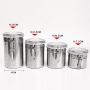 Food Storage Jars Stainless Steel Airtight Sealed Canister Coffee Flour Sugar Tea Container,7.5Cm