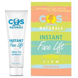 COS Naturals Instant Face Lift Firming Cream for Wrinkles Fine Lines Under Eye Puffiness Bags (0.5 fl oz / 15ml)