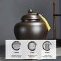 Ceramic Pottery Cereal Containers Canister Cookie Jar with Lids Large, Airtight Food Storage Containers Bins for Kitchen Pantry Organization Flour Rice Candy Bulk, 2L, 3.2L, 7L (Size : 7L)