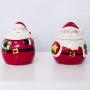 UPKOCH Cute Salt Pepper Jar Santa Claus Ceramic Container Christmas Decor Kitchenware