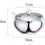 DUDDP Storage Spice lar set Stainless Steel Spice Jars,Storage Condiment Containers with Clear Top Lid Magnetic Spice Tins,Suitable for Restaurant/Kitchen, Etc,Kitchen supplies