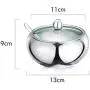 DUDDP Storage Spice lar set Stainless Steel Spice Jars,Storage Condiment Containers with Clear Top Lid Magnetic Spice Tins,Suitable for Restaurant/Kitchen, Etc,Kitchen supplies