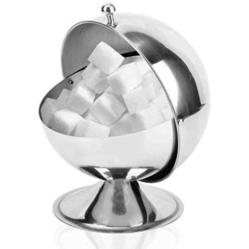 Stainless Steel Kitchen Spherical Sugar Bowl Seasoning Bottle Spice Tank Can Flip Stainless Steel Kitchen Spherical Sugar Bowl Seasoning Bottle Spice Tank Can Flip