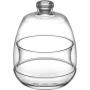 Glass Dessert Cup, Sugar Bowl, Butter Dish with Cover, Food Container with Lid, Glass Jar, Decorative Candy Buffet, 8 ? oz, Lead Free European Glass
