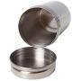 SONGLIN Simple Stainless Steel Sealed Cans Portable Storage Tank Milk Tea Cans Seasoning Jar Travel Storage Tank,7cmx13cm
