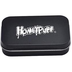 HONEYPUFF portable stainless steel tin box storage silicone container jars， non-stick storage wax carrying case