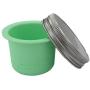 Divider Cup for Wide Mouth Mason Jars - For Salads, Dips, and Snacks (Mint Green)