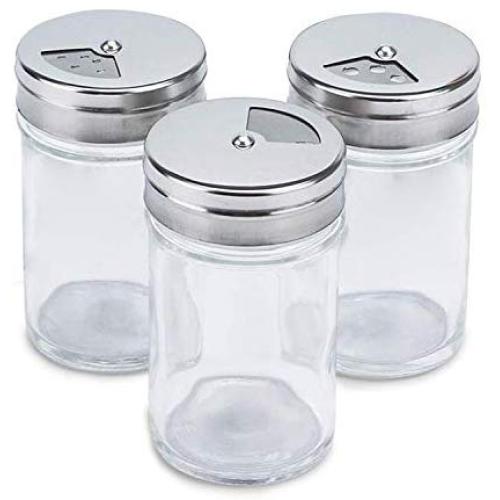 Kitchen Gadgets Spice Bottle Seasoning Box Kitchen Spice Storage Bottle Jars Transparent PP Salt Pepper Cumin Powder Box Set,Size 2