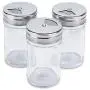 Boîtes de Condiments et Épices, Rangement d'Épices Transparent PP, Jeu de Bouteilles pour Sel, Poivre, Cumin, Taille 2 Boîtes de Condiments et Épices, Rangement d'Épices Transparent PP, Jeu de Bouteilles pour Sel, Poivre, Cumin, Taille 2