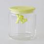 A di Alessi Gianni 3-Cup Glass Jar with Plastic Lid, Yellow - AMDR04 Y