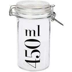 Totally Addict ka1624 Flap 12 x 8.30 x 15 cm Clear Glass Jar