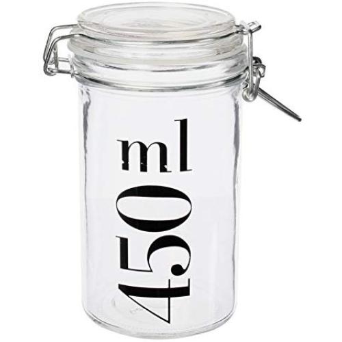 Bocal en verre transparent Totally Addict ka1624, 12 x 8,30 x 15 cm Bocal en verre transparent Totally Addict ka1624, 12 x 8,30 x 15 cm