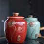 Cereal Containers Sealed Ceramic Tea Cans, Kitchen Moisture Storage Tank Containers (Size : E)