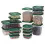 17Pcs/Set Keep Fresh Food Storage Box Refrigerator Food Container Sealed Crisper Grain Dried Storage Jar Tank Kitchen Organizer,Green 17Pcs/Set Keep Fresh Food Storage Box Refrigerator Food Container Sealed Crisper Grain Dried Storage Jar Tank Kitchen Organizer,Green