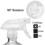 Glass Spray Bottles Empty 16oz Boston Round Bottle Refillable Container for Essential Oils with Funnel Lables Cleaning Products Aromatherapy Lotions Liquid Soaps (WhiteWhite)