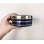 SPICE PEOPLE Thai Enamel Lunch Box - Blue Enamel Lunch Box Stainless - Blue Enamel Bento Box - Storage Container Stainless - Tiffin Box - Lunch Bots 2 Set - Stainless Steel Enamel Lunch Containers