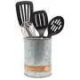 Edelrostige Behälter Set Farmhouse Rustikal Metall Set aus 3 für Mehl Zucker Behälter Küche Einzel Kupferband von Well Pack Box