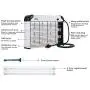 SPICA Electric Bug Zapper Insect Mosquito Pest Killer Fly Trap 20W Electronic Indoor Use 2 Replacement UVA Light Bulbs Included SPICA Electric Bug Zapper Insect Mosquito Pest Killer Fly Trap 20W Electronic Indoor Use 2 Replacement UVA Light Bulbs Included