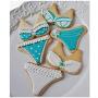 amzcoin Underwear Cookie Cutter Set with Storage Jar, Stainless Steel Biscuit Mold for Birthday Party