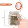 Small Glass Jars,Encheng Glass Jars With Airtight Lids 4 oz,Hexagon Jars With Leak Proof Rubber Gasket,Small Mason Jars With Hinged Lids For Kitchen,Mini Spice Jars With Twine And Tags Labeling 30Pack