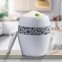 White Airtight Food Storage Containers Kitchen Containers with Lids Large Flour Containers Jars Ceramic,Pantry Organization and Storage for Cereal Snacks Sugar Coffee 5L/10L/15L/25L (Size : 25L)