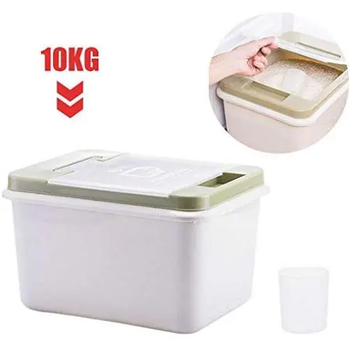 10KG Cereal Storage Container Insectproof and Moistureproof with Lid,Rice Organizer Container,Large Grain Storage Dispender with Rice Cup for Oatmeal Sugar Nuts Beans Corn Flour Dry Food 10KG Cereal Storage Container Insectproof and Moistureproof with Lid,Rice Organizer Container,Large Grain Storage Dispender with Rice Cup for Oatmeal Sugar Nuts Beans Corn Flour Dry Food
