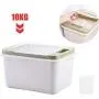 10KG Cereal Storage Container Insectproof and Moistureproof with Lid,Rice Organizer Container,Large Grain Storage Dispender with Rice Cup for Oatmeal Sugar Nuts Beans Corn Flour Dry Food 10KG Cereal Storage Container Insectproof and Moistureproof with Lid,Rice Organizer Container,Large Grain Storage Dispender with Rice Cup for Oatmeal Sugar Nuts Beans Corn Flour Dry Food