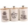 SM SunniMix Metal Canisters Set Dry Food Storage Container for kitchen Counter, Tea Sugar Coffee Canister