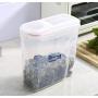 AJ Home - Cereal Food and Kitchen Storage Containers (3 pack) - Silicone sealed and 4-side locking lid - Safe and certified BPA free, with labels and marking pen, large capacity 4 liter/4.2 quart